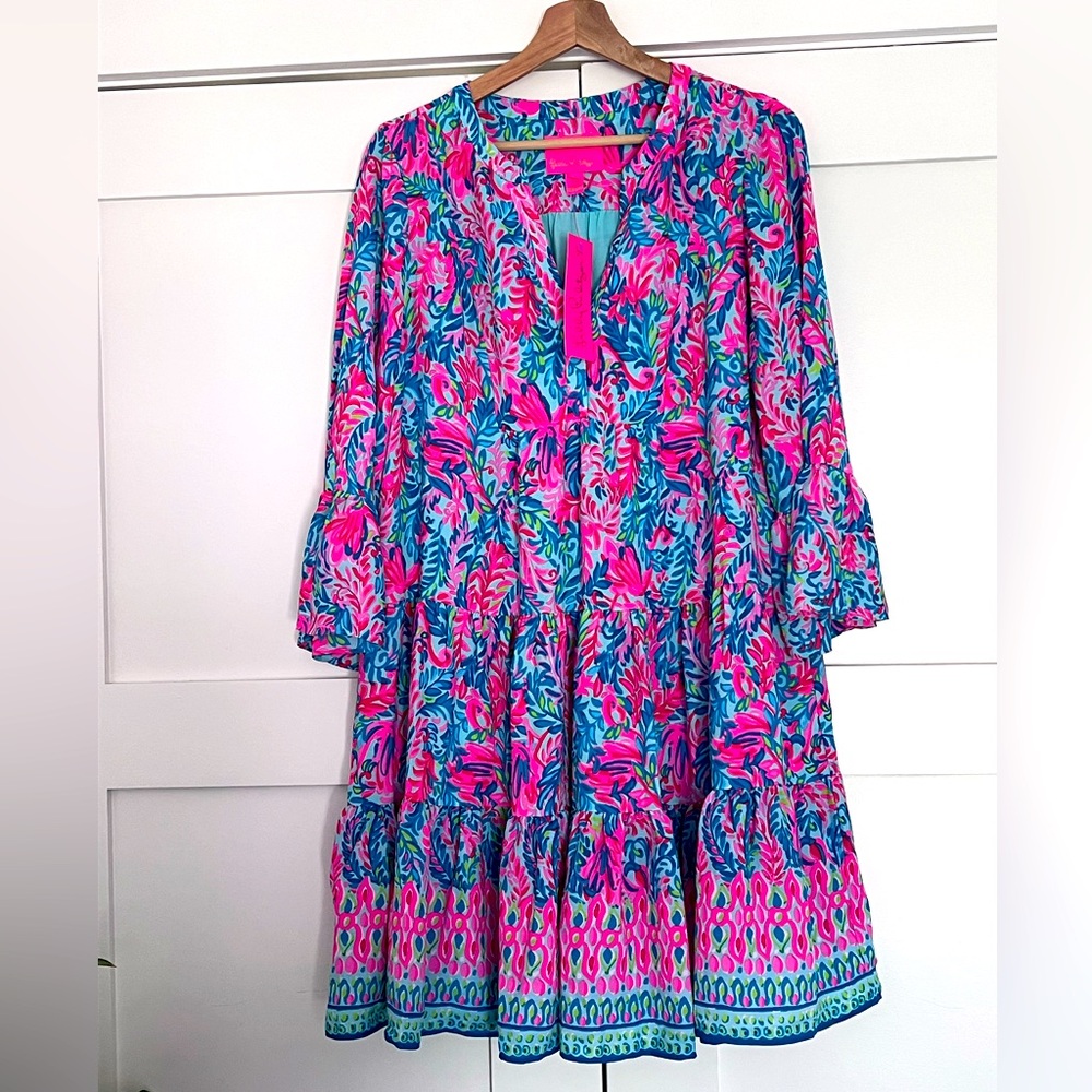 NWT Lilly Pulitzer Gabriel 3/4 Sleeve Dress